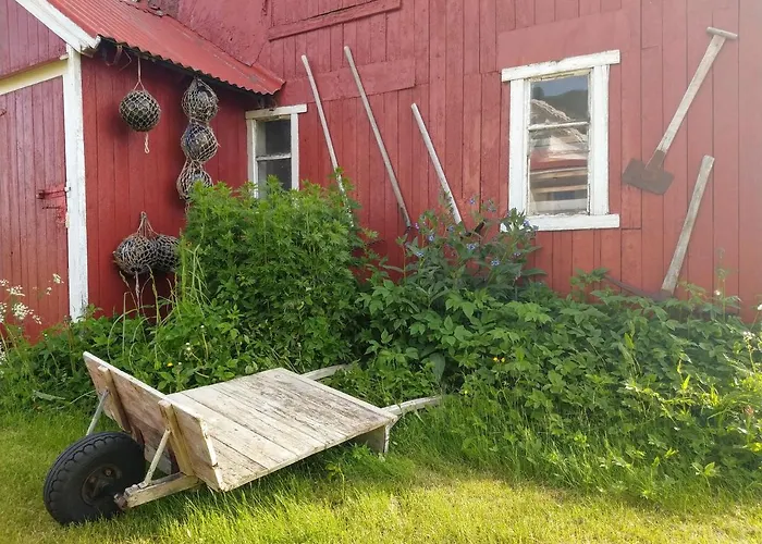 Borghildstua Romslig Med Panoramautsikt Mot Havet Og Lofotfjellene * Мельбу